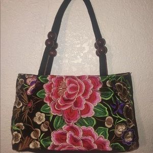 Mexican embroidered purse